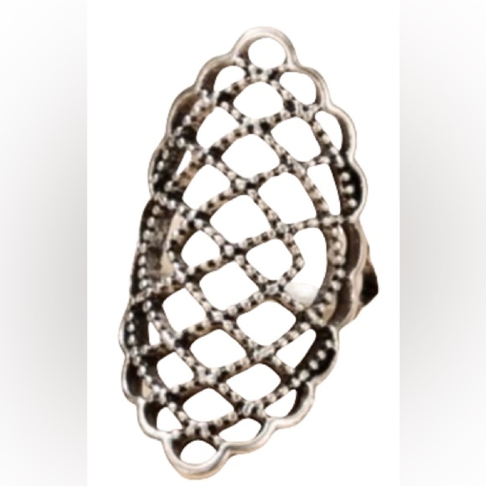 Ring Size 7 Boho Bohemian Antiqued Silver NWOT